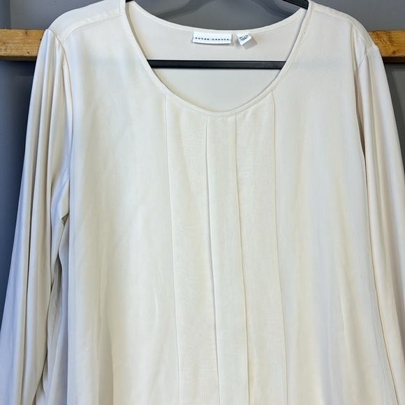 Susan Graver liquid knit long sleeve tunic. Size L. EUC. - Picture 2 of 6